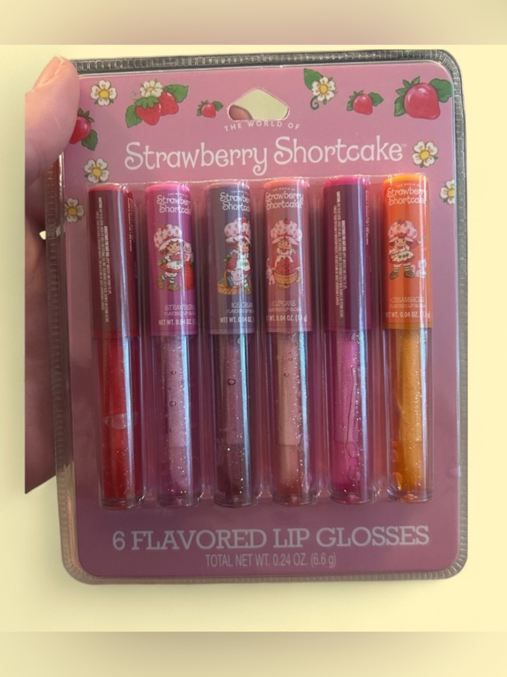 Strawberry Shortcake 6-Pack Flavored Lip Gloss Set 🍓💄 NWT